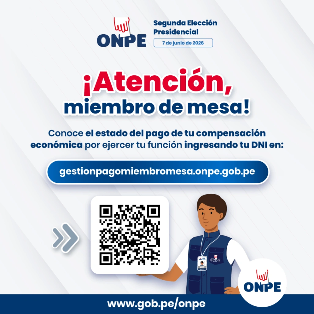 [ANUNCIO] Consulta el Estado de Pago para Miembros de Mesa - EG2026