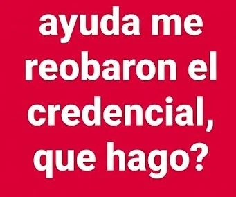 ME ROBARON MI CREDENCIAL DE ONPE, QUÉ HAGO?